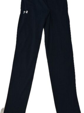 Under Armour Men's Black Jogger Pants with White Logo